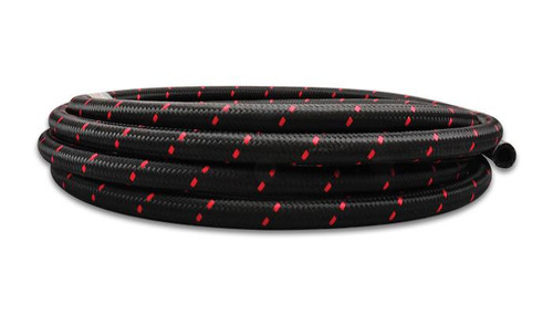 VIBRANT PERFORMANCE Vibrant Performance 20Ft Roll -10 Black Red Nylon Braided Flex Hose